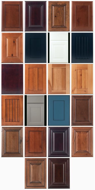 This is a picture of our cabinet door styles