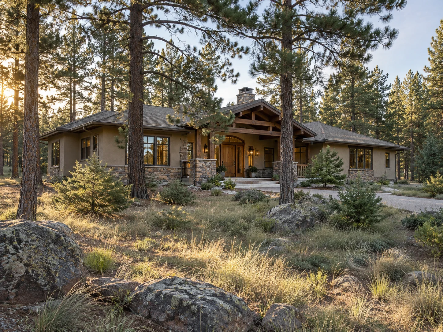 Black Forest Colorado home on a spacious wooded property among ponderosa pines